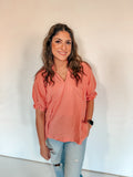 PEACH LITTLE SPRING TOP