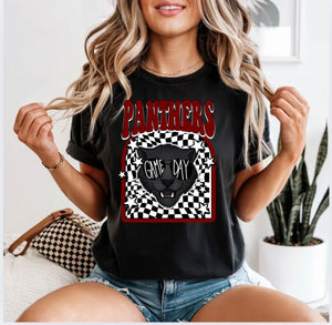 PANTHERS STARS AND CHECK TEE {{PREORDER}}