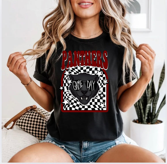 PANTHERS STARS AND CHECK TEE {{PREORDER}}