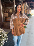 LATTE PLAID JACKET