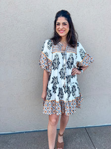 BOHO FLORAL DRESS