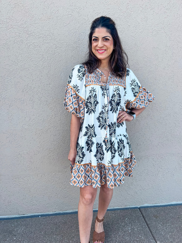 BOHO FLORAL DRESS