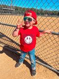 KIDS BASEBALL HAPPY TEE {{PREORDER}}