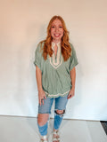 DUSTY MINT SPRING TOP
