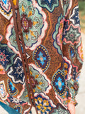 Brown Paisley Top