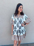 BOHO FLORAL DRESS