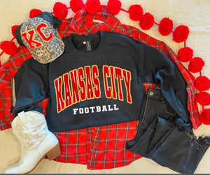 KANSAS CITY FOOTBALL BASIC SWEATSHIRT (BLACK)