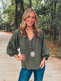 Olive Fall Top