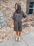 BROWN LEOPARD DRESS