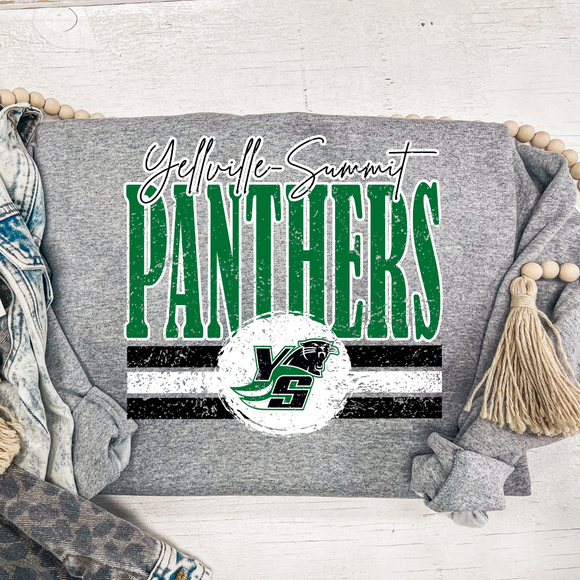 YELLVILLE PANTHRS NEW STRIPES SWEATSHIRT  {{PREORDER}}