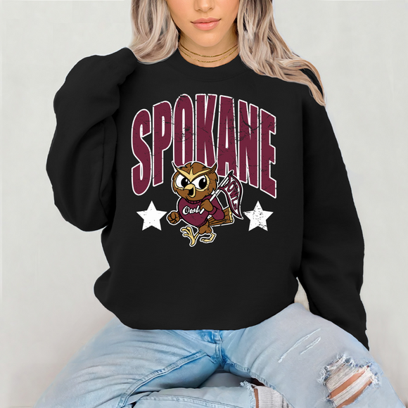 SPOKANE STARS SWEATSHIRT-BLACK