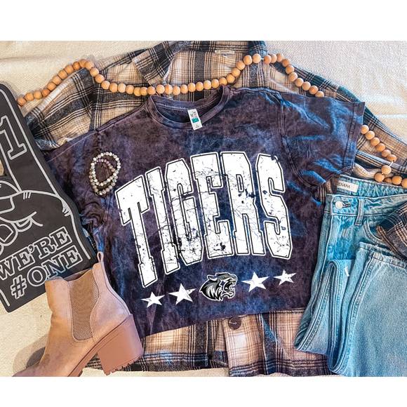 WILLARD TIGERS ACID WASH TEE {{PREORDER}}