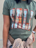 SAGE FALL PLAID TEE {{PREORDER}}