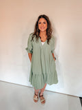 SAGE BASIC DRESS