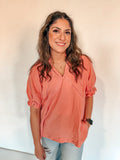 PEACH LITTLE SPRING TOP