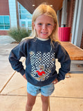 OZARK GAMEDAY CHECK SWEATSHIRT-D GREY