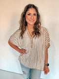 LATTE STRIPES TOP