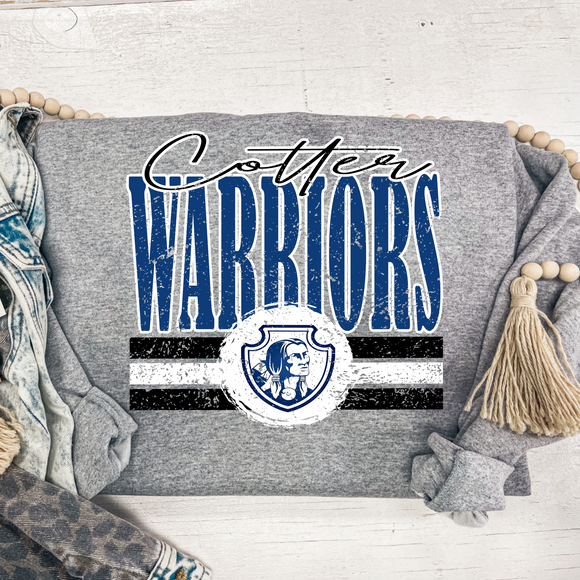 COTTER WARRIORS  NEW STRIPES SWEATSHIRT {{PREORDER}}