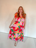 BRIGHT COLORFUL DRESS