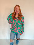 BRIGHT LEOPARD TOP