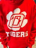 O TIGERS HOODIE-RED