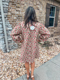 CREAM FLORAL DRESS