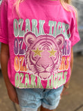 PINK COLORFUL TIGERS TEE