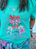 BRIGHT MERRY CHRISTMAS TEE (ISLAND)