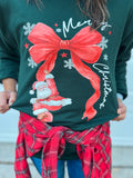 SANTA BOW SWEATSHIRT (FORREST)