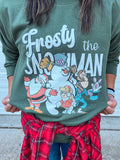 FROSTY THE SNOWMAN SWEATSHIRT (MILITARY GREEN)