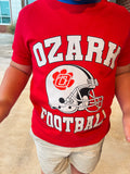 TIGERS FOOTBALL TEE-RED
