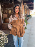 LATTE PLAID JACKET