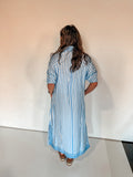 LIGHT BLUE STRIPES DRESS