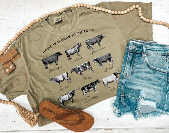 HOME IS WHERE YOUR HERD IS TEE {{ PREORDER }}