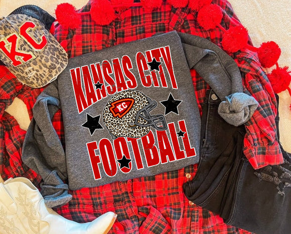 DARK GREY KANSAS CITY FOOTBALL SWEATSHIRT {{PREORDER}}
