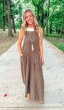 Mineral Wash Cotton Gauze Jumpsuit