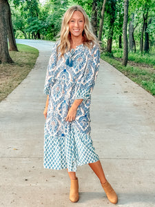 Tiered Floral Boho Dress