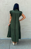 OLIVE MUST HAVE RUFFLE DRESS