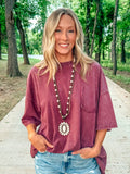 Eggplant Take Me Home Loose Fit Top