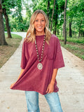 Eggplant Take Me Home Loose Fit Top