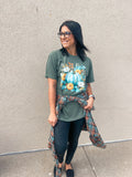 MOSS FLORAL PUMPKIN TEE  {{ PREORDER }}