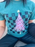 CHECKERED TREE TEE {{PREORDER}}