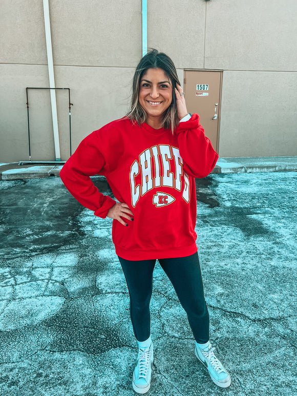 RED CHIEFS LARGE FONT SWEATSHIRT {{PREORDER}}