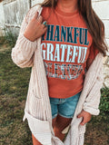 THANKFUL GRATEFUL BLESSED TEE  {{ PREORDER }}