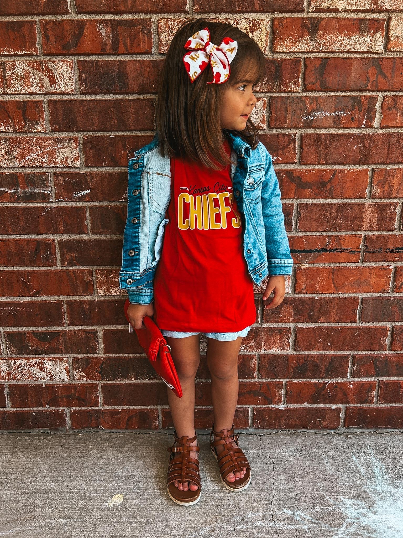 KIDS CHIEFS TEE {{PREORDER}} – Heart of Dixie Boutique