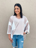 POL TAUPE/WHITE TOP