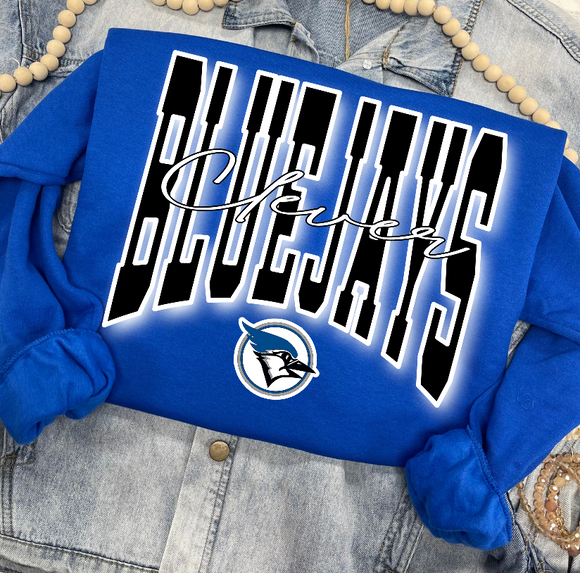 CLEVER BLUEJAYS MIXED FONT SWEATSHIRT {{PREORDER}}