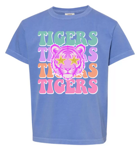 COLORFUL STACKED TIGERS TEE {{PREORDER}}