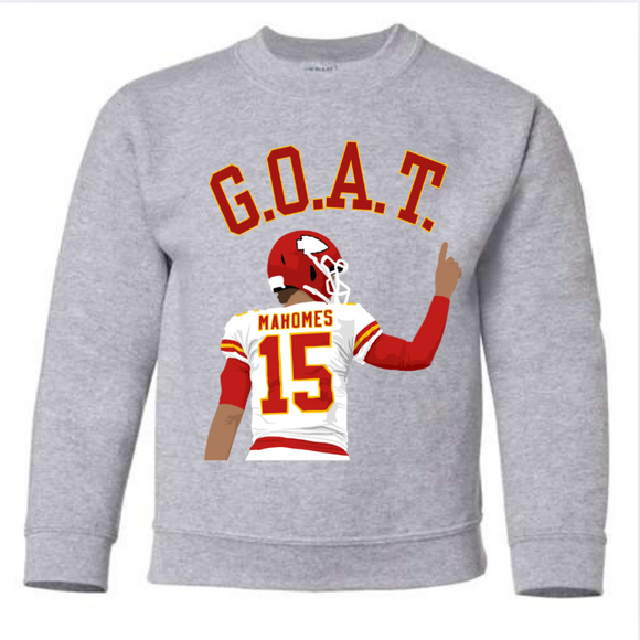 GOAT MAHOMES SWEATSHIRT  {{PREORDER}}