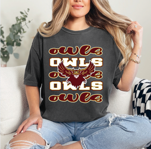SPOKANE OWLS STACKED TEE {{PREORDER}}
